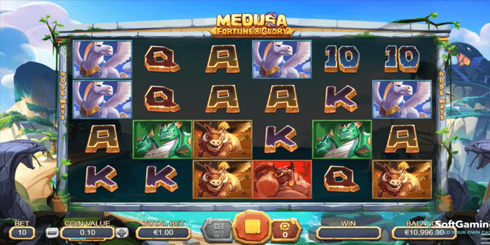 Medusa Fortune & Glory Slot Dengan Kekuatan Putaran Gratis